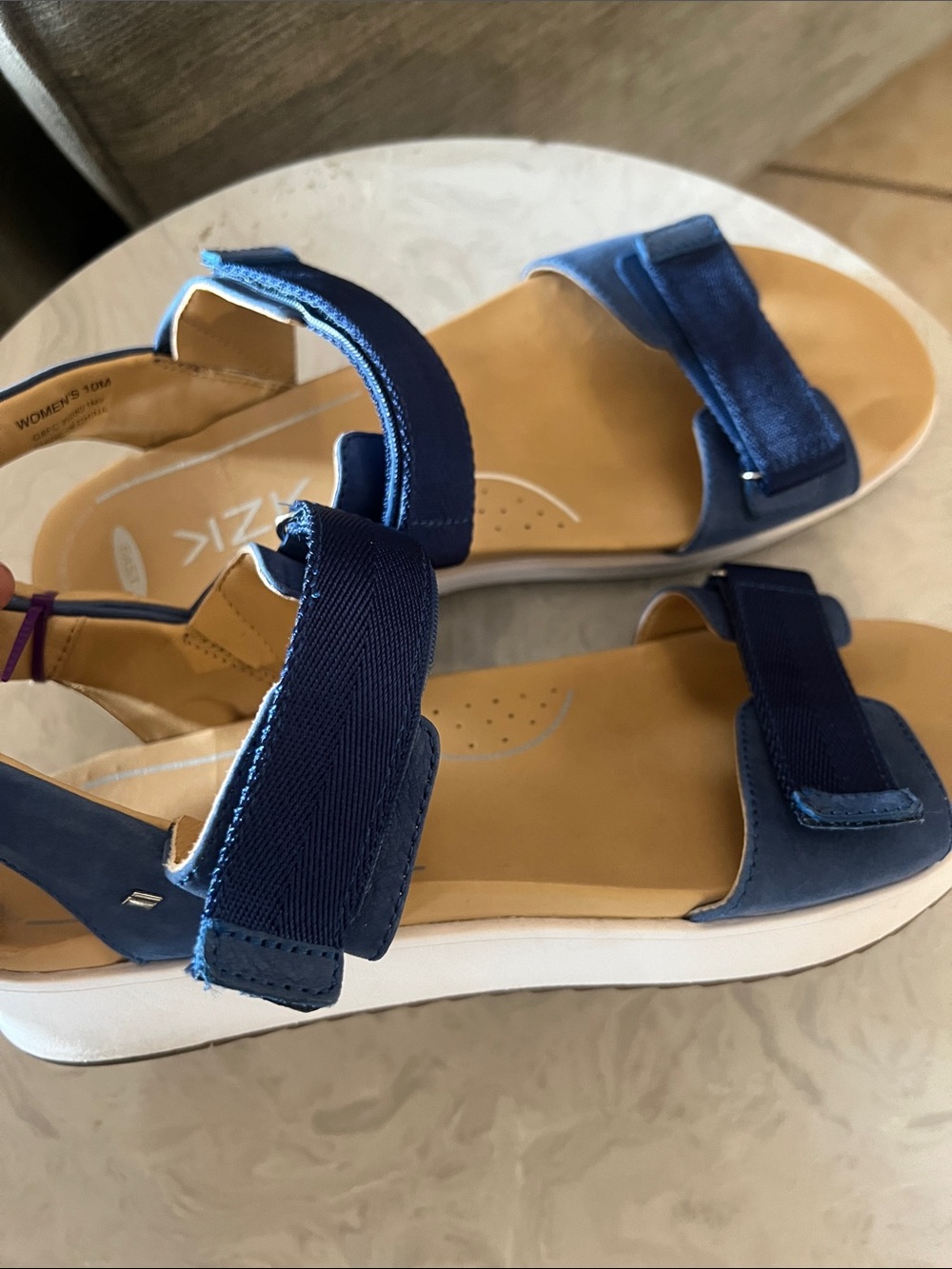Women’s Navy Adjustable Strap Sandals
